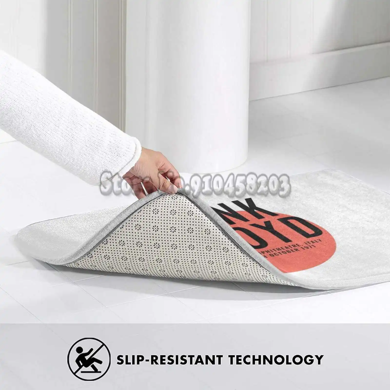 Retro 1971 Italy Doormat Mats Carpet Living Room Bedroom Absorbent Door Mat Roll Psychedelic Music | Дом и сад