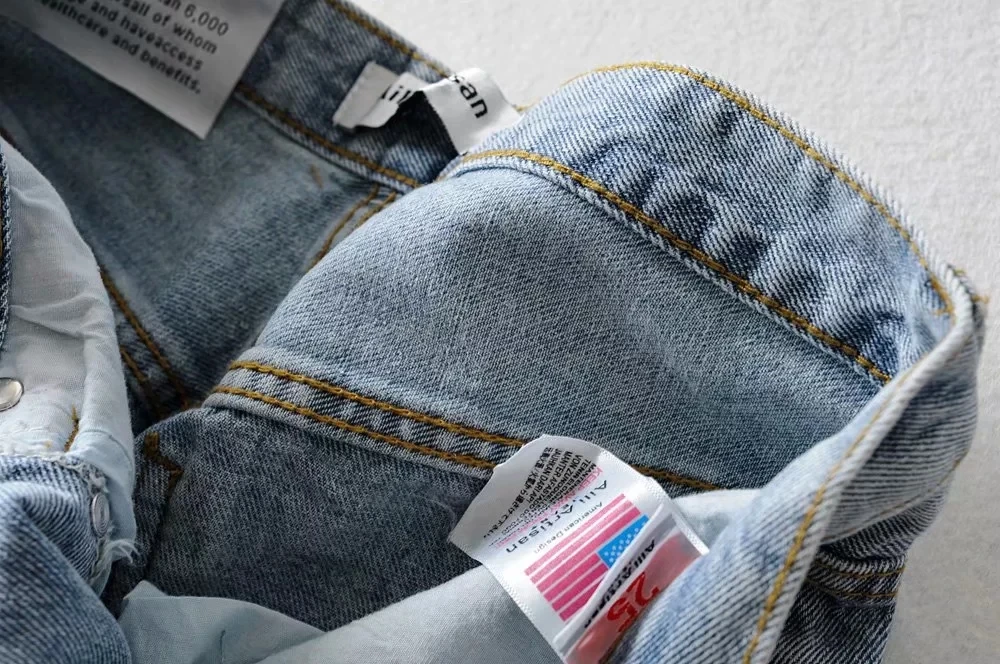 Увядшая Мода блоггер high street винтажный промытый Асимметричный пояс мама Джинсы женские с высокой талией джинсы бойфренды для женщин
