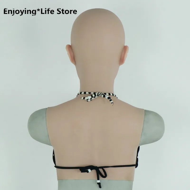 

Top Quality Silicone Mask with Boobs for Crossdresser Realistic Silicone Breast Forms for Female Drag Queen Party Mask