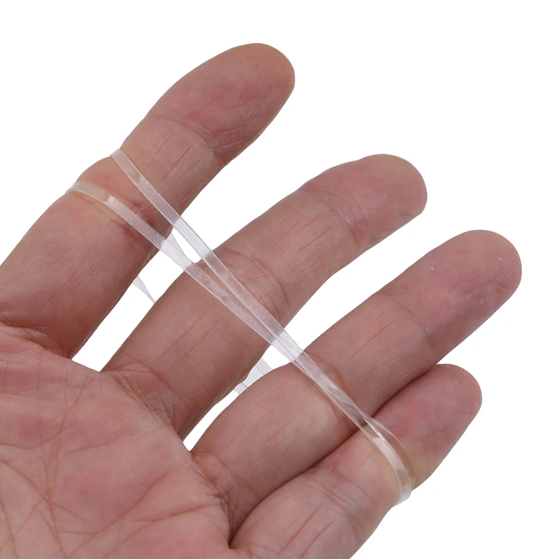 

100pcs/pack Transparent Hair Elastic Rope Rubber Band For Women Girls Bind Tie Ponytail Holder Accessories Hair Styling Tools