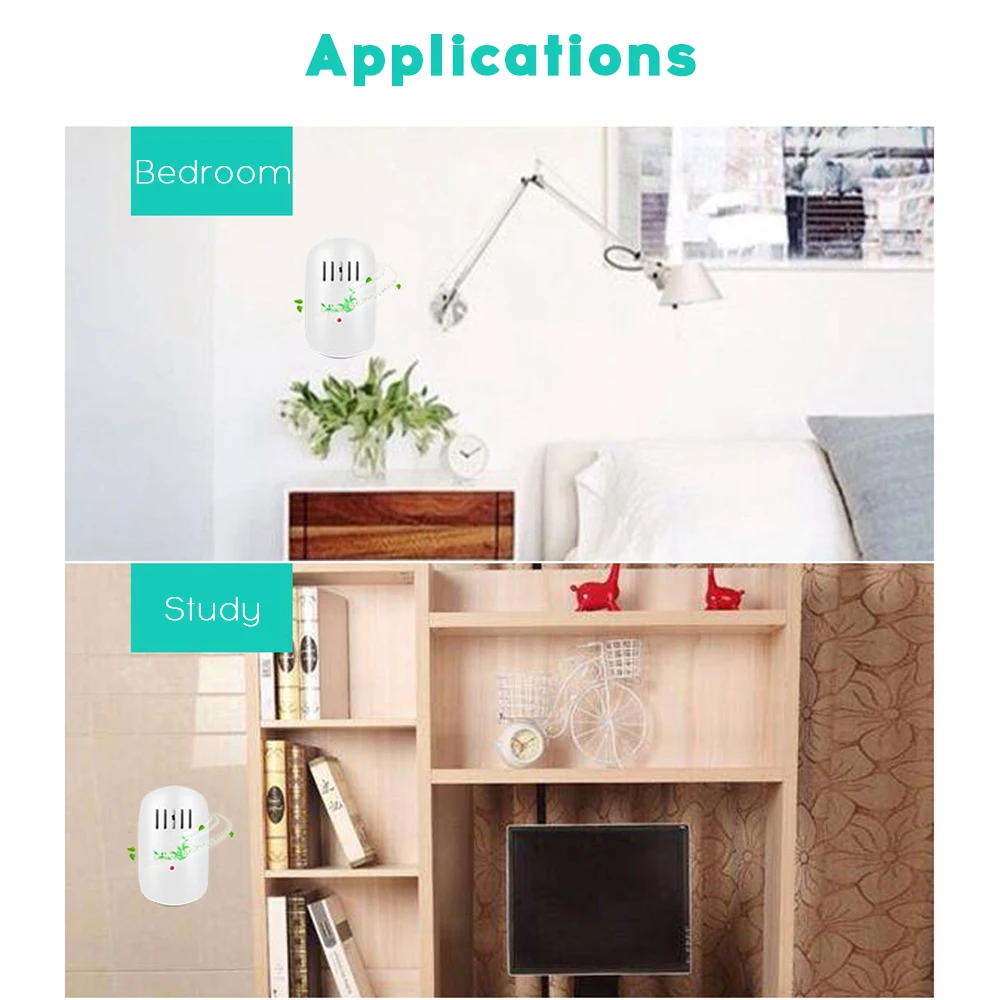 Мини-очиститель воздуха с розеткой PM2.5 Устранитель домашний Дезинфектор для