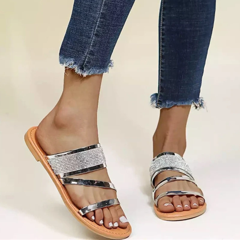 

Women Flip Flops Soft Comfortable Microfiber PU Leather Slippers Beach Slipper Flip Flop Summer Shoe for Flat Slippers New