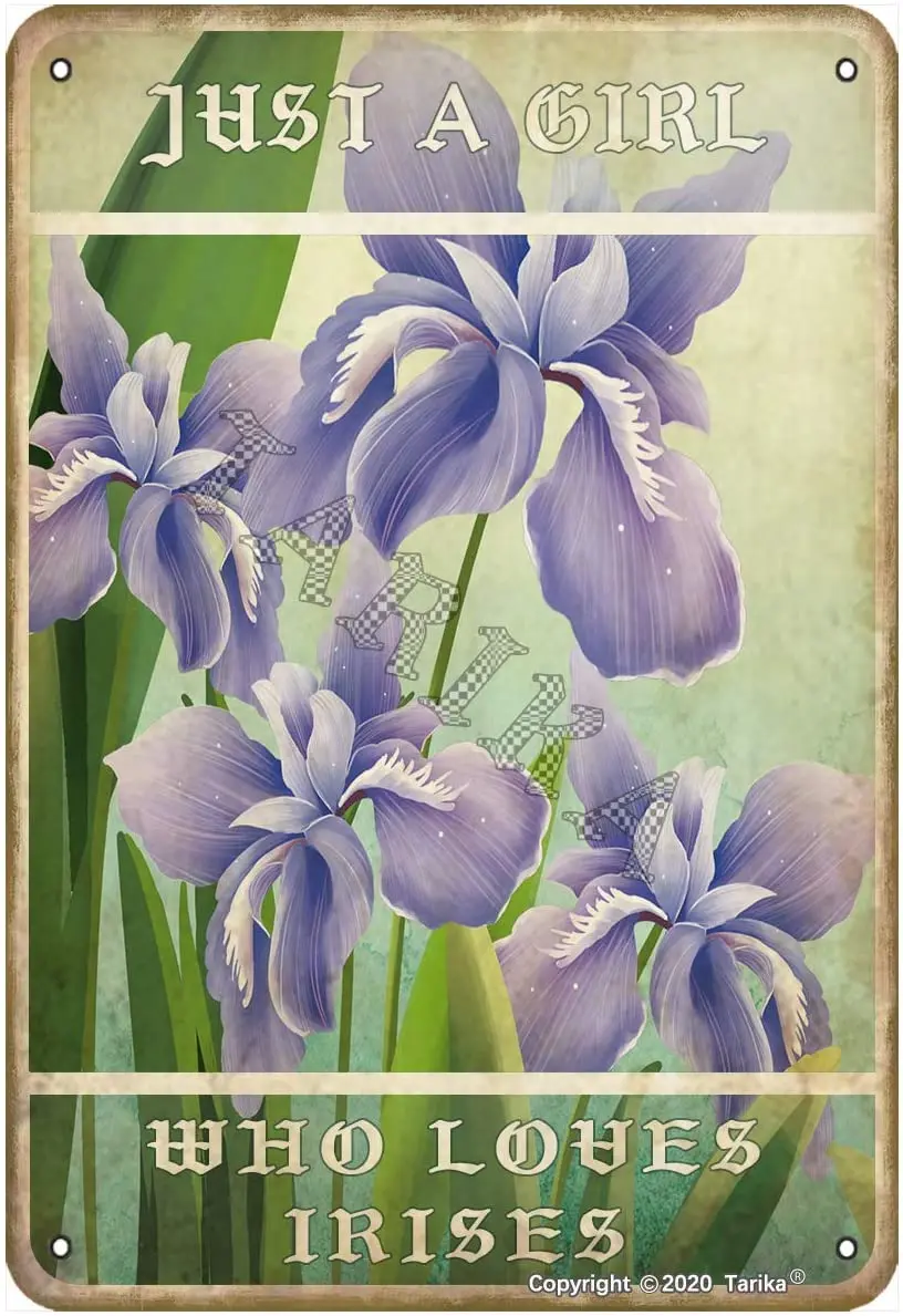 Только девушка которая любит Ирисы для дома спальни фермерского гостиной сада