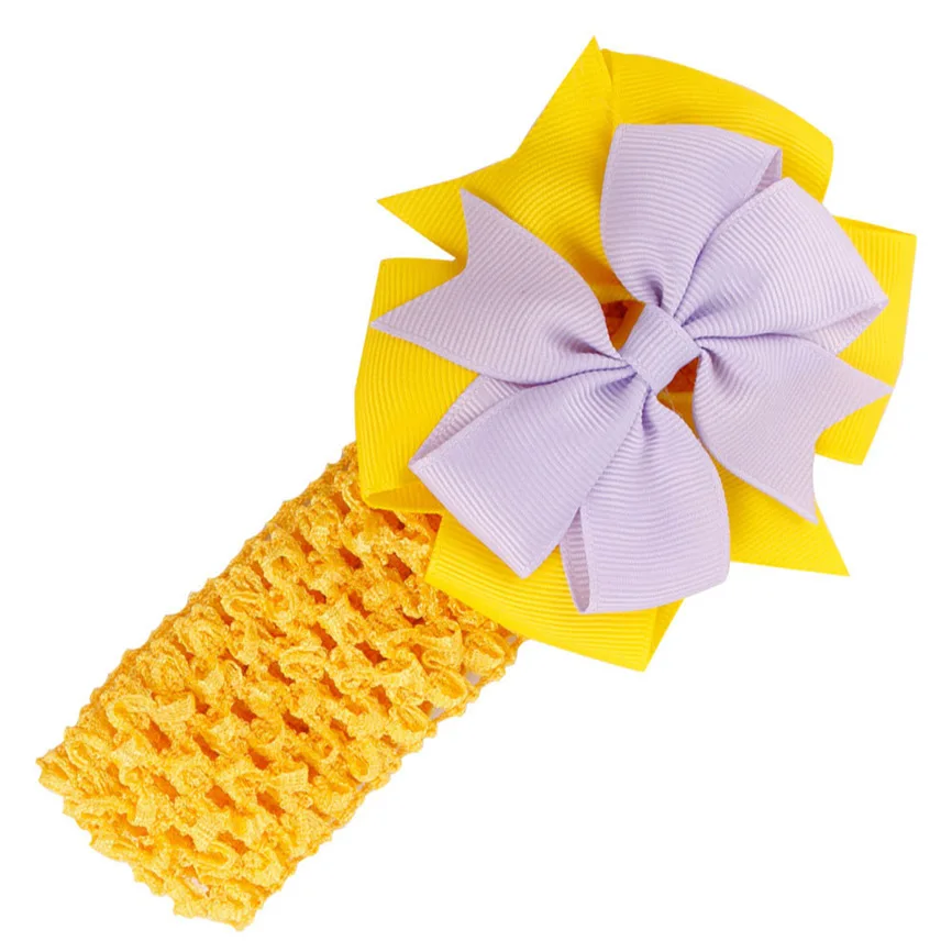 Повязка на голову для маленьких девочек повязка с бантом новорожденных