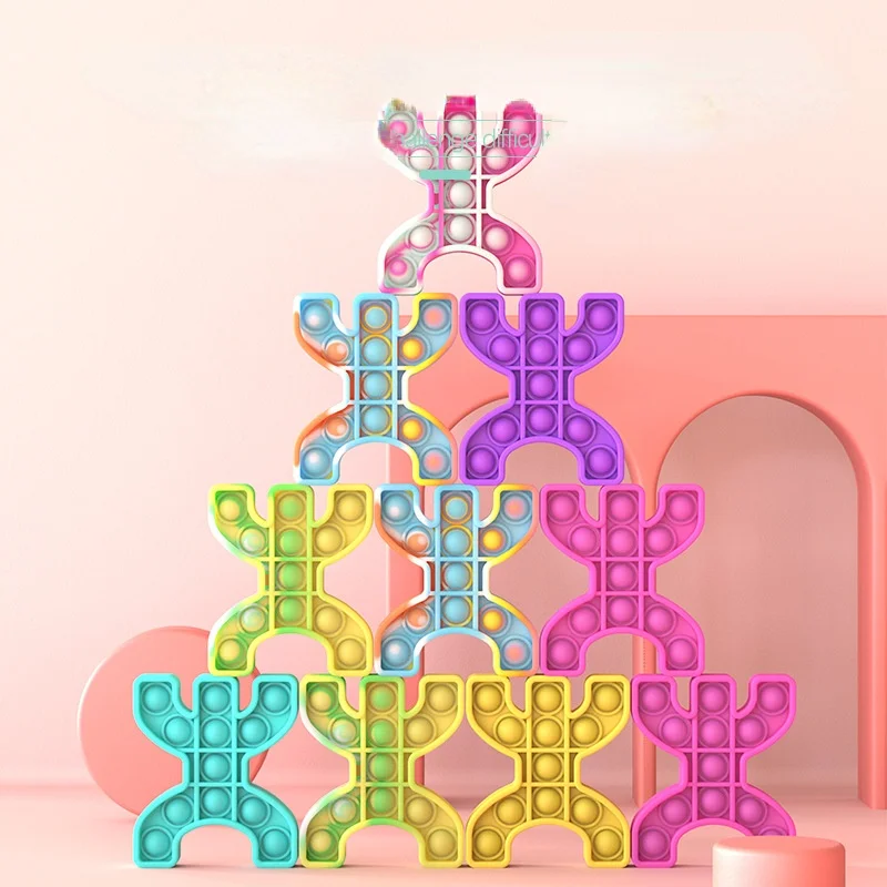 

Balance stacking bubble Fidget Toys Adult Stress Relief Toy Antistress Soft Squishy Gift Anti Stress Kids toys