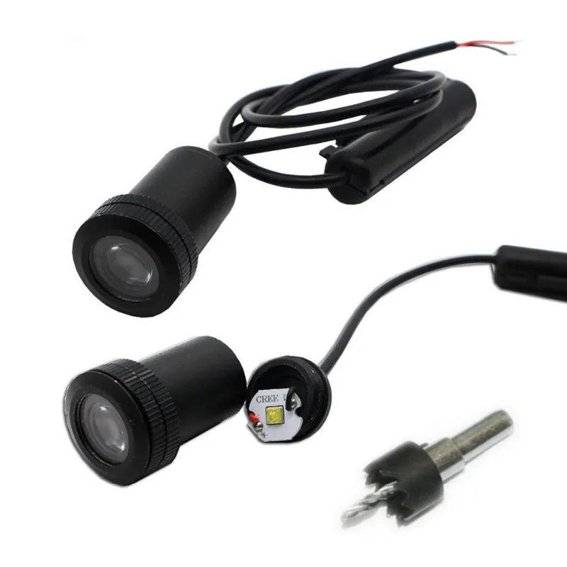 Для Mitsubishi логотип светильник 2 шт. Автомобильная дверь фотосессия для Outlander Pajero