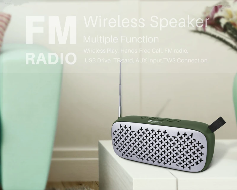 Новейшие bluetooth колонки Laiyiqi радио FM портативный кожаный ремень USB громкая связь