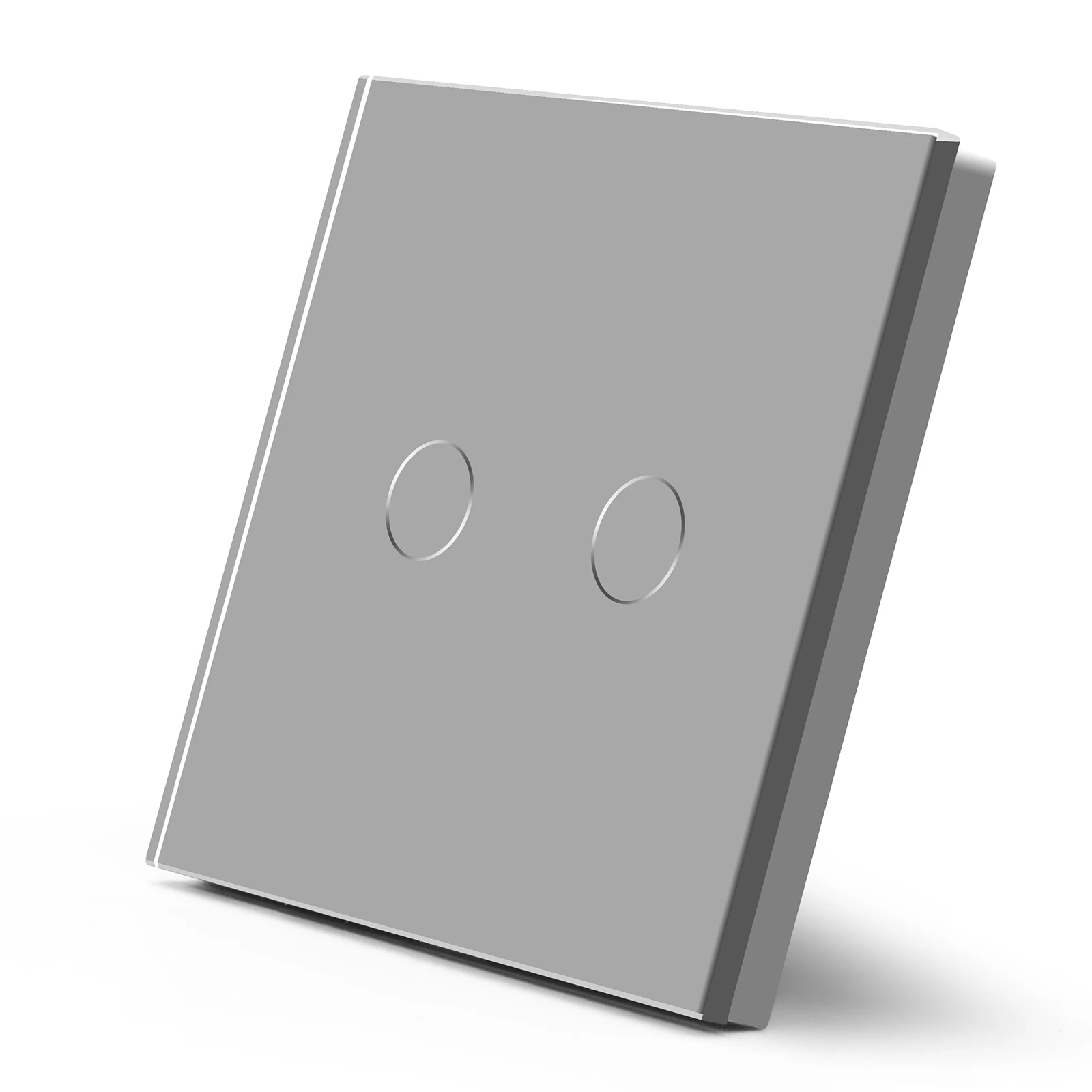 Панель стеклянная для сенсорных переключателей с металлической рамой 86*86 мм