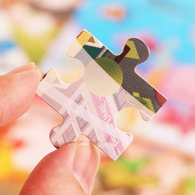 30 Pieces Wooden Toy Jigsaw Puzzle Picture Cartoon Animal Kid Montessori Early Learning Baby Educational Toys for Children Boy | Игрушки и