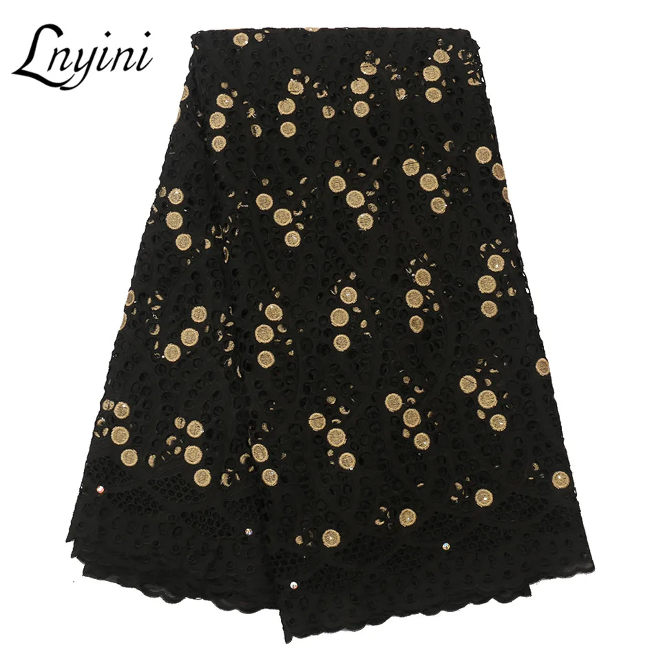 Швейцарская вуаль кружева в швейцарской нигерийской хлопковой кружевной ткани