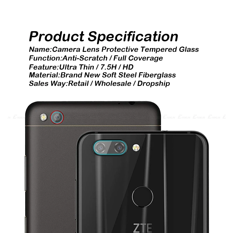 Задняя крышка объектива камеры из прозрачного закаленного стекла для ZTE Nubia X V18 M2