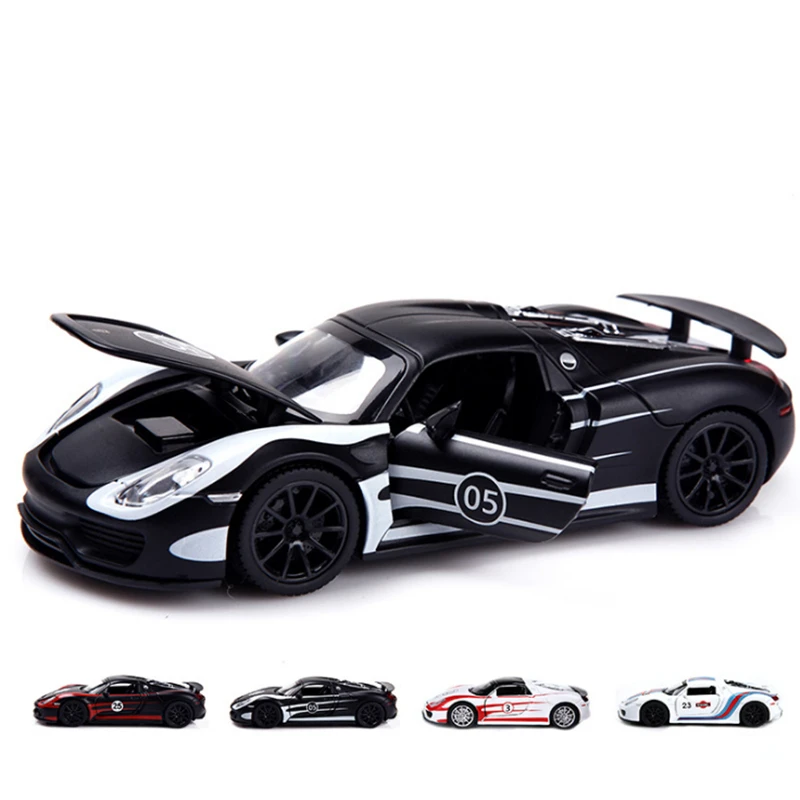 

1:32 New Racing Martini 918S Sports Car Model 1:32 Simulation Alloy Car Model Children's Toy Car Collection