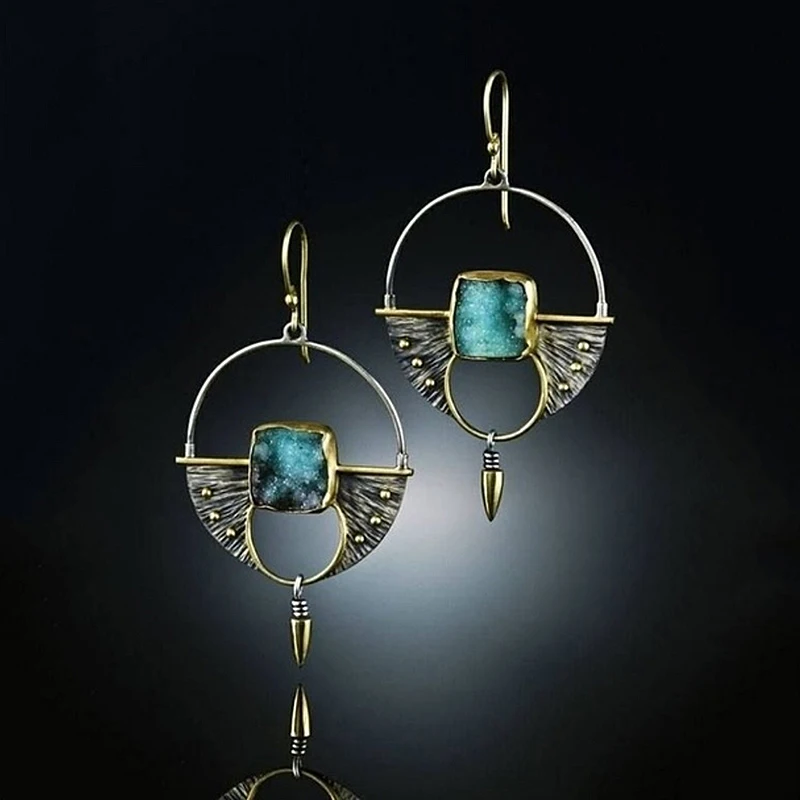 2022 винтажные этнические висячие серьги с крючком для женщин женские полимерные
