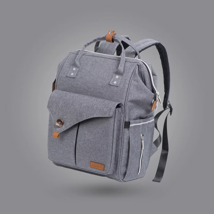 Gray Diaper Bag Сумка для подгузников для беременных, модный многофункциональный дорожный рюкзак для мам, большая вместительность, водонепроницаемые детские сумки для подгузников для мам - Цвет: Gray Diaper Bag