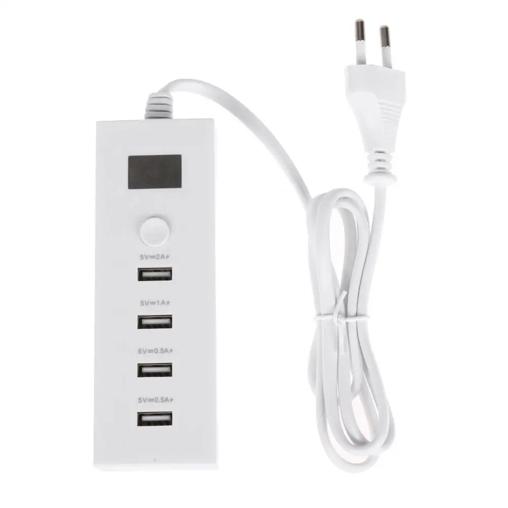 4 Порты Многофункциональный USB Зарядное устройство быстрой зарядки Smart Plug