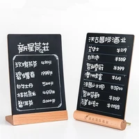 a5 diy reusable chalkboard signs food labels table numbers place cards display stand blackboards wooden base frame