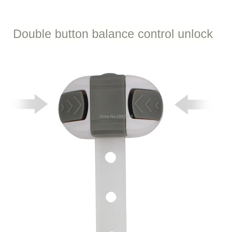Cerradura de seguridad multifuncional para beb&eacute;, cerradura de caj&oacute;n de alta calidad, ajustable, protectora, 2 piezas-4