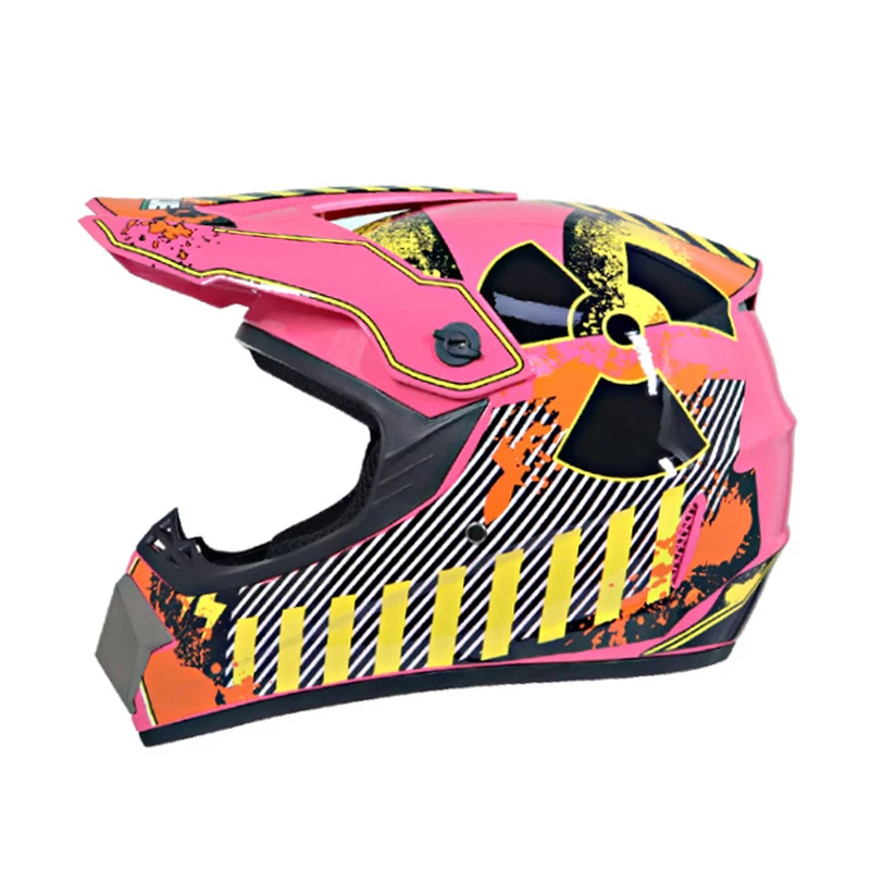 C37 Профессиональный Гоночный Кроссовый шлем hors route Casque Moto Capacete Moto Casco внедорожный мультяшный детский мотоциклетный шлем - Цвет: C37