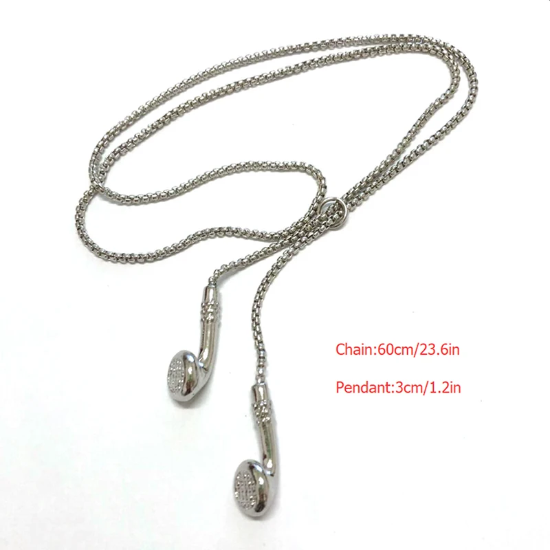 Ashion Jewelry мужское ожерелье хип-хоп Музыкальная подвеска в виде наушников ожерелья