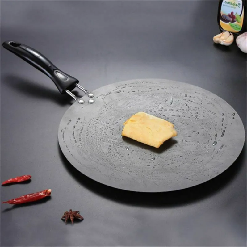 

30cm Frying Pan Grill Egg Pancake Steak Pan Kitchen Griddle Pan Cast Iron Omelet Crepe Round Cookware Cooking Pans