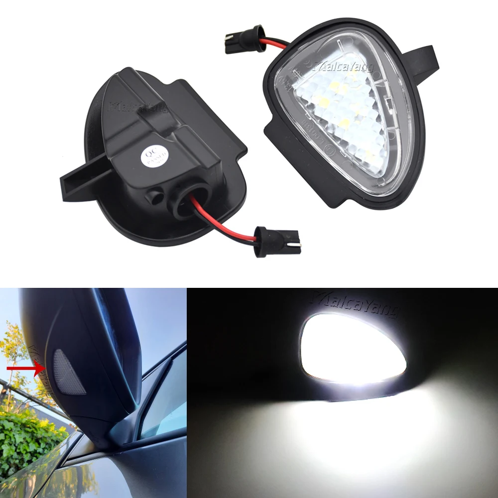 

2Pcs Canbus Car Under Side Mirror Light Puddle Lamp For Volkswagen VW Golf 6 GTI Cabriolet Passat B7 Touran LED Courtesy Light