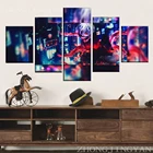 Картина в стиле аниме настенные модульные картины для гостиной, декоративный холст, искусство, HD печать, постер, 5 панелей, Токийский Гуль Кен канеки