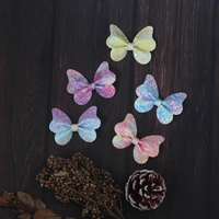 2pcs 2 7in cute butterfly handmade illusory color lace hair clips daily hairpins hair accessories women girls kids barrettes