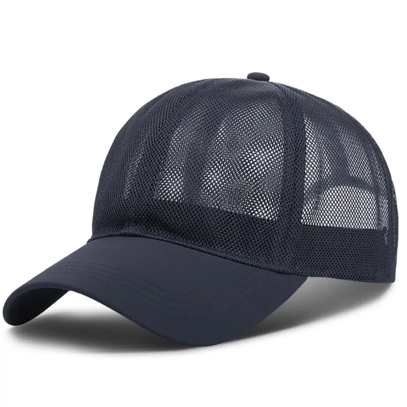 

Unisex Full Mesh Baseball Cap Quick Dry Cooling Sunscreen Sports Snapback Hat B95F