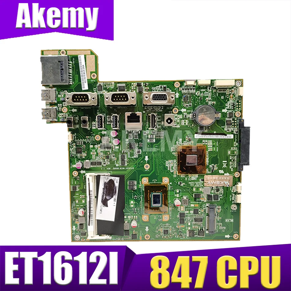 

ET1612I Универсальная материнская плата REV 1.2 для ASUS ET1612I ET1612 материнская плата 90R-PT00FMB10000Q 100% тестирование 847 / HM70
