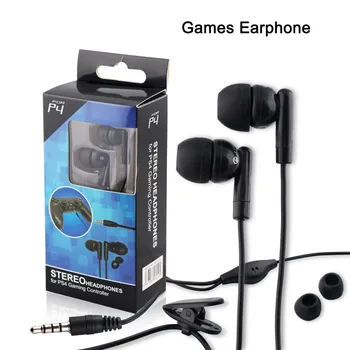 Game Headset Wire Line Earphone Double Bass 3.5MM For PS4 Support