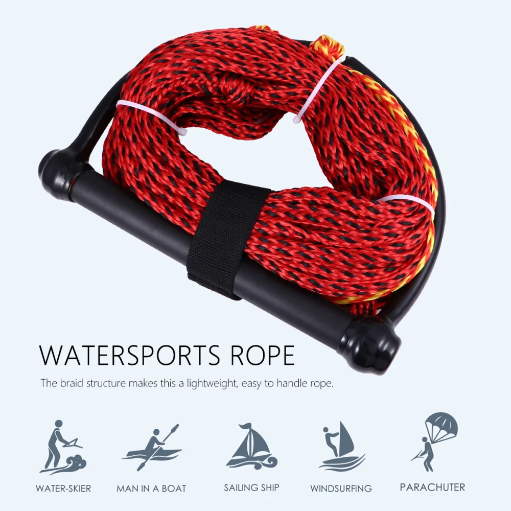 

Black Handle Water Ski Rope 1-Section Wakeboard Kneeboard Rope for Boating