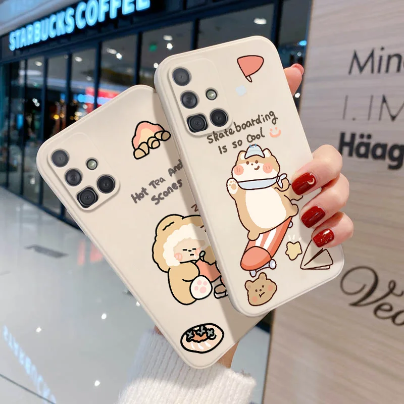 For Samsung Galaxy A51 A 32 A31 A32 A50 A52 A33 A53 A71 S20 S21 FE S21 Ultra Plus A21S A20S A12 A 12 A52S 5G Case Silicon Cover