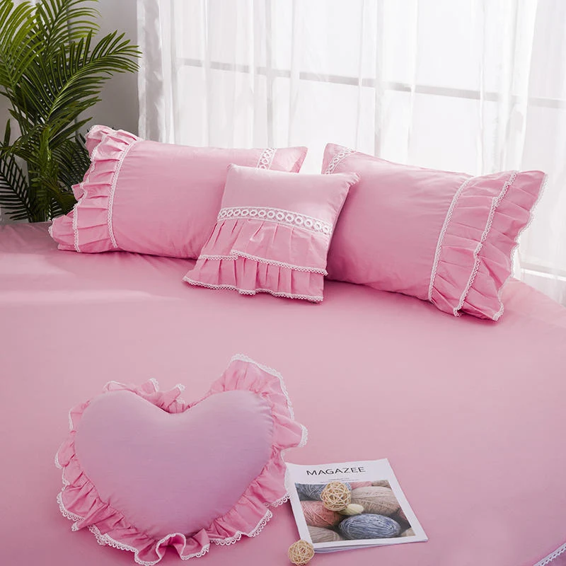 2020 Новые товары полностью хлопковое круглое постельное белье простыня наволочки