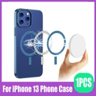 Чехол для iPhone 13 Pro Max, 1 шт., противоударный, прозрачный, магнитный, для беспроводной зарядки
