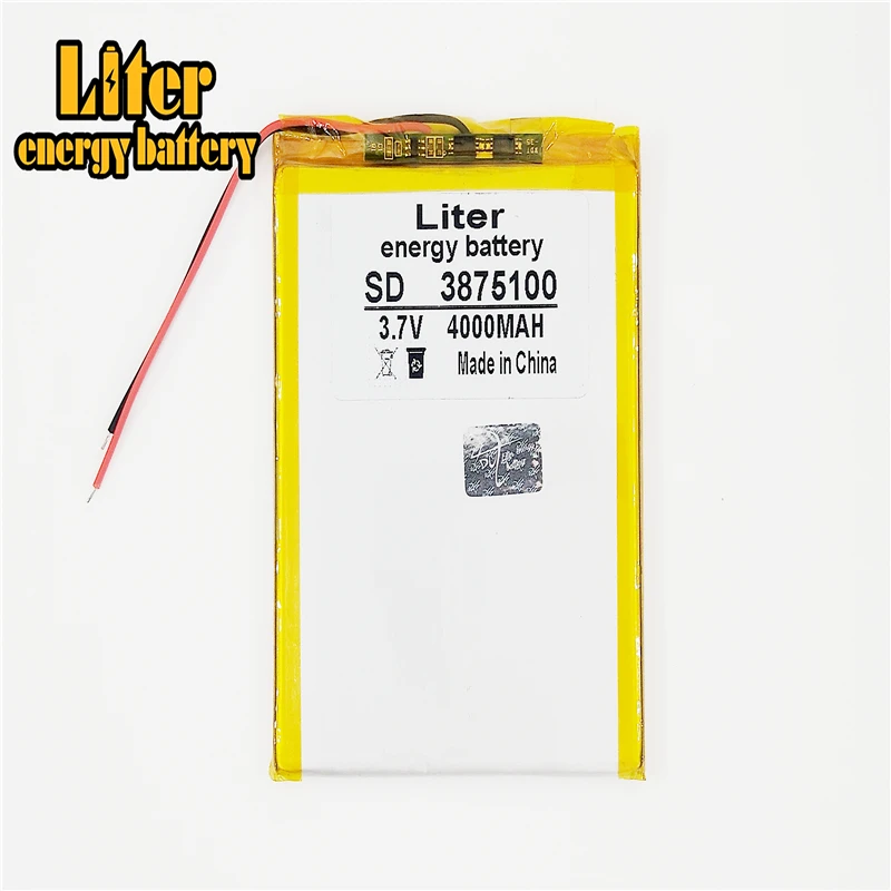 Литий-полимерная батарея высокой емкости 3 7 В 3875100 4000 мАч sun N70 дюймов | Электроника