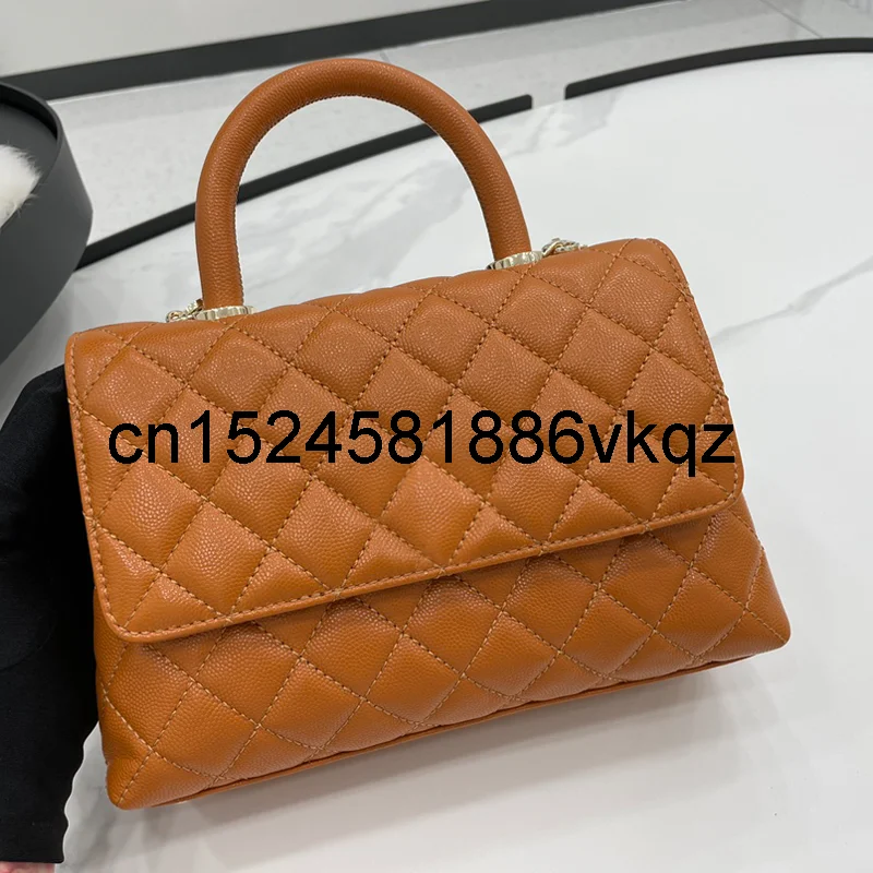

Fashion exquisite shopping bag retro leisure women's luxury handbag shoulder bag women's genuine leather solid color chain handb