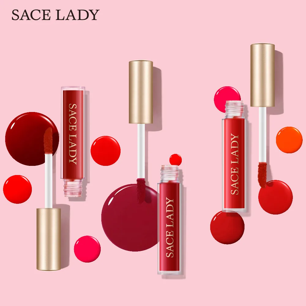 

3pcs/Set Liquid Lip Gloss Sample Combination Lip Glaze Set Smooth Non-stick Cup Multicolor Combination Nutritious Makeup