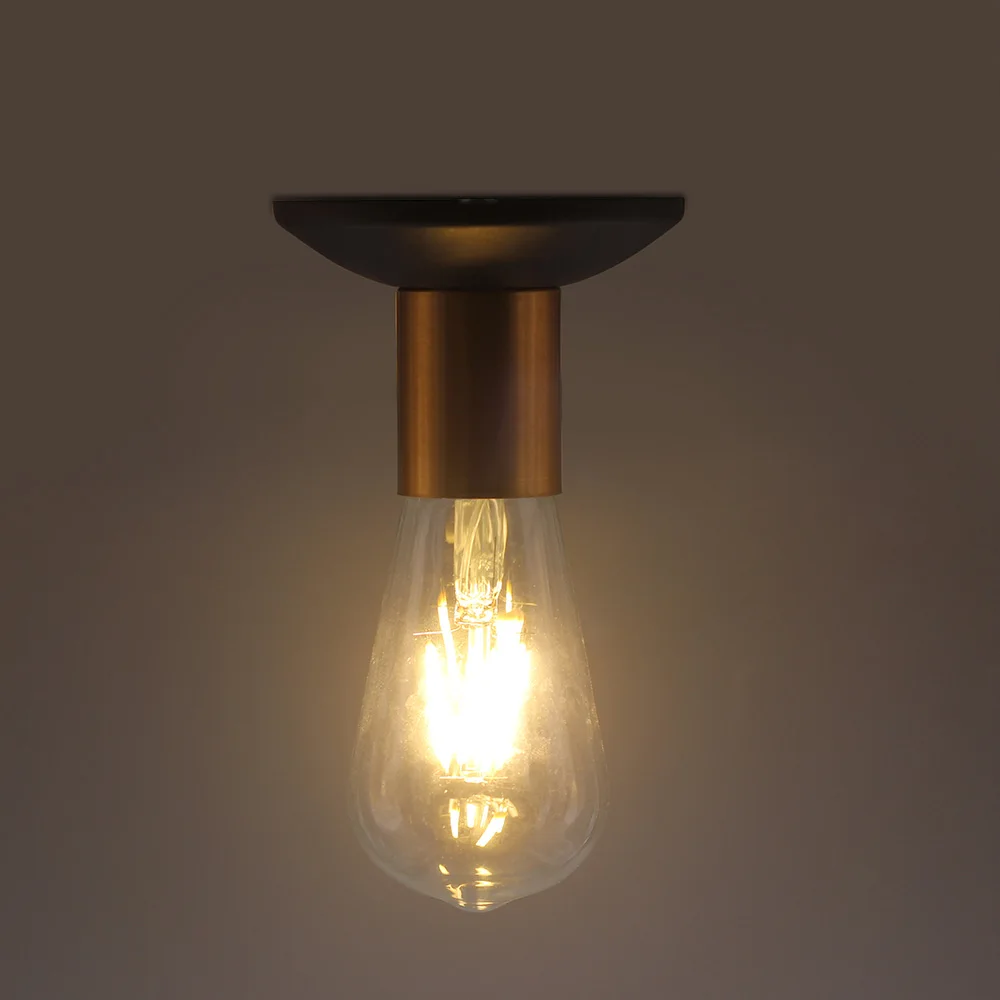 Минималистичный винтажный светильник для коридора потолочный с 5 Вт Led E27 Edison