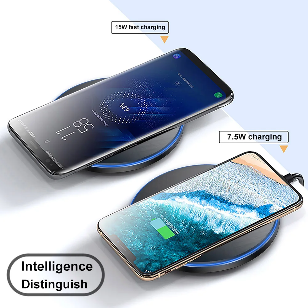 

15W Qi Wireless Charger For Samsung Galaxy Z Fold2 F9000 F7000 S20 FE S6 S7 S9 10 S21 Ultra Induction Fast Wireless Charging Pad