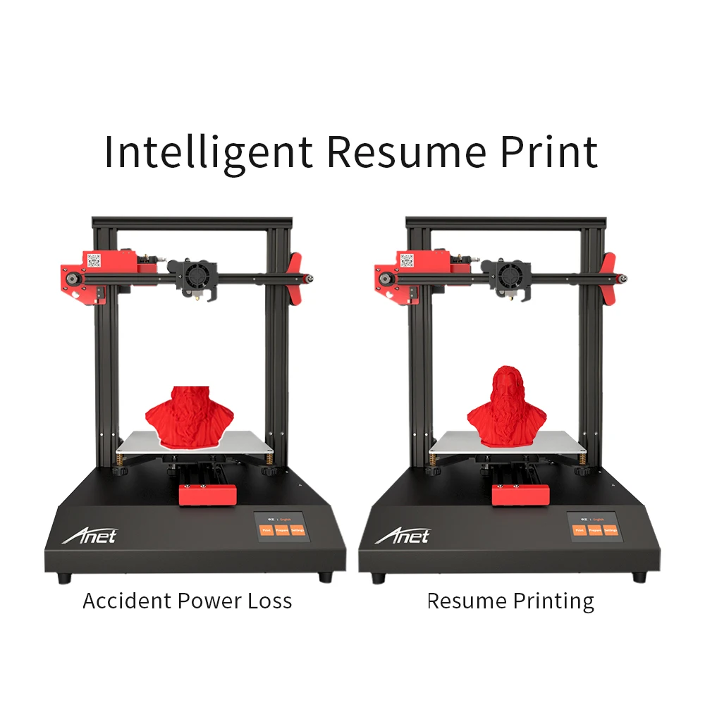 3D принтер Anet ET4 полностью металлический 3D-принтер с автоматической рамкой