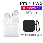 Оригинальные беспроводные наушники Pro 4 TWS, Мини Bluetooth наушники, беспроводные наушники, наушники, шумоподавляющие наушники, HD стерео