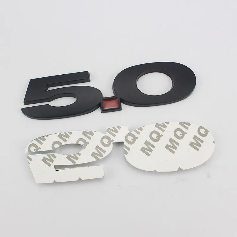 2 шт. 3D автомобиль Стайлинг покрытие АБС 5 0 Эмблема для багажника значок боковые