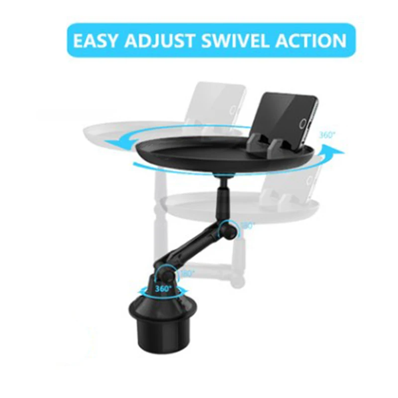 multi functional stable security non skid car phone holder tray car cup phone holder with meal table free global shipping