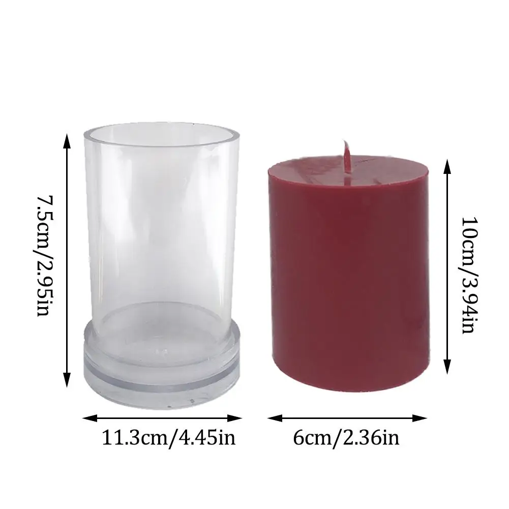 Цилиндрическая форма для свечей силиконовая сделай сам гипсовая глиняная Смола