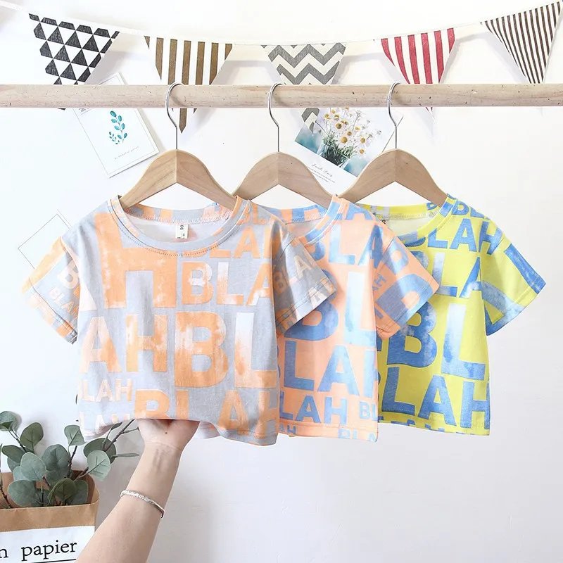 

Summer Children's Kids T Shirt Clothing Boys Short Sleeve T-Shirt Kids Sweatshirt Child's Cotton Clothes Boys t Shirt23