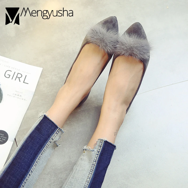 Женские леопардовые туфли на плоской подошве классические из меха норки лоферы