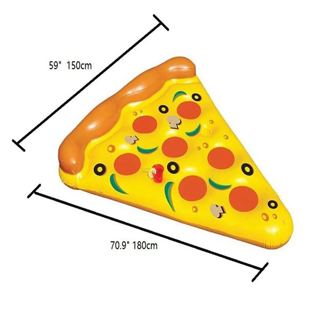 180*150 Cm Inflatable Pool Mat Pizza Row Color Floating Bed Swimming Floats Mattresses For Toys Summer Water | Игрушки и хобби
