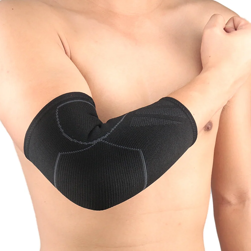 

Спортивные налокотники, защитное снаряжение, одна упаковка, вязаные Нескользящие налокотники для баскетбола, бадминтона, тенниса