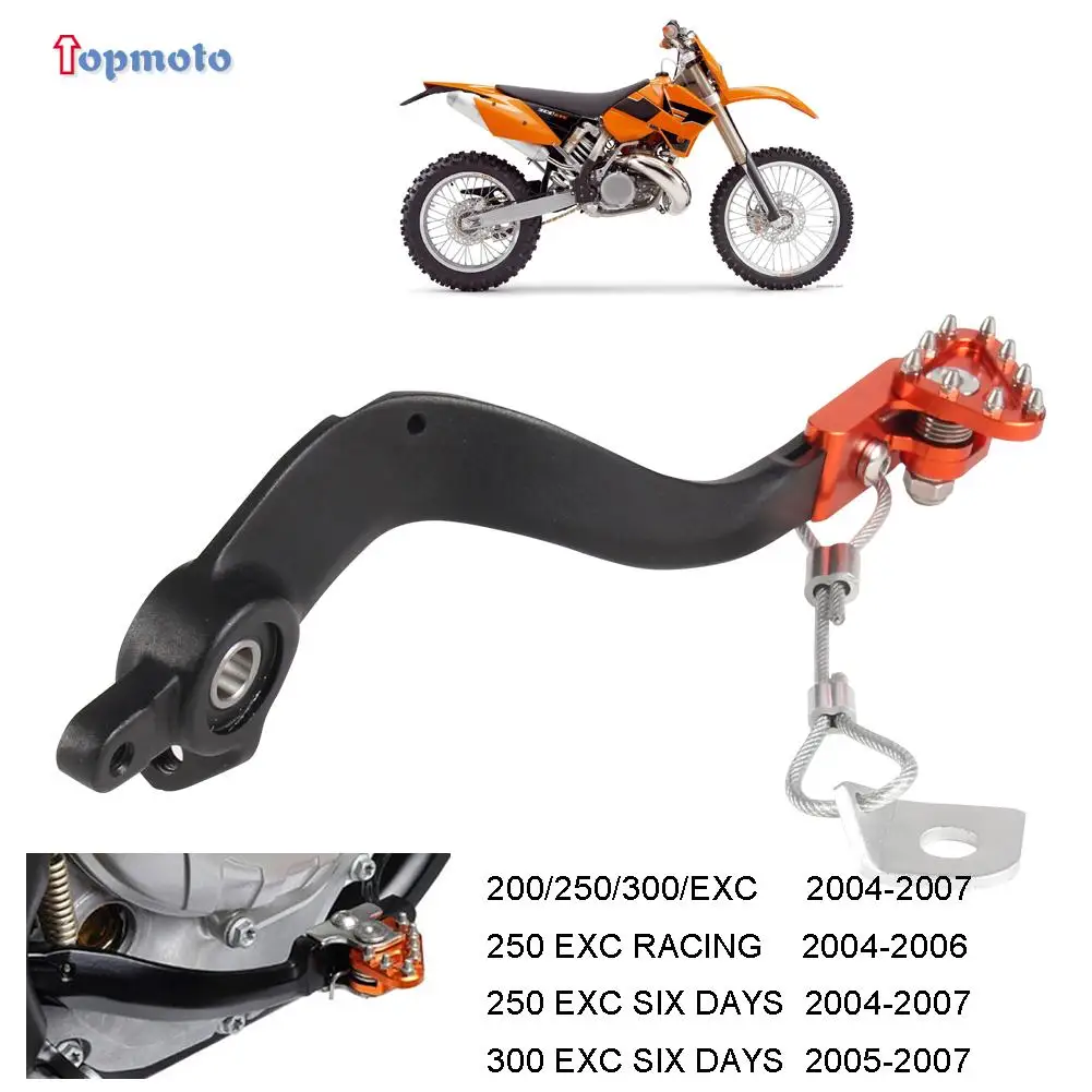 

Алюминиевая Задняя Тормозная педаль с ЧПУ, рычаг для KTM EXC 200 250 300 2007, шесть дней 2006 2005 2004 Motocross MX, экономия тормозов для мотоцикла