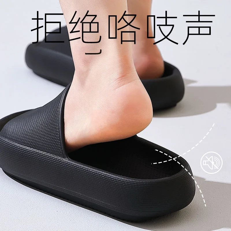 Тапки унисекс на толстой платформе Нескользящие бесшумные для дома и